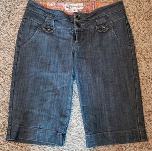 **2 for $15** Boom Boom denim burmuda shorts
